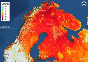 Rekordtemperaturer i Norden och Arktis